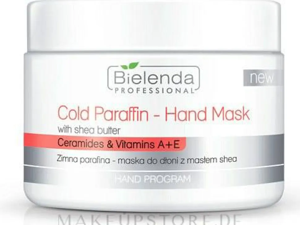 Kalte Paraffinmaske für Hände mit Sheabutter, Ceramiden und Vitaminen
