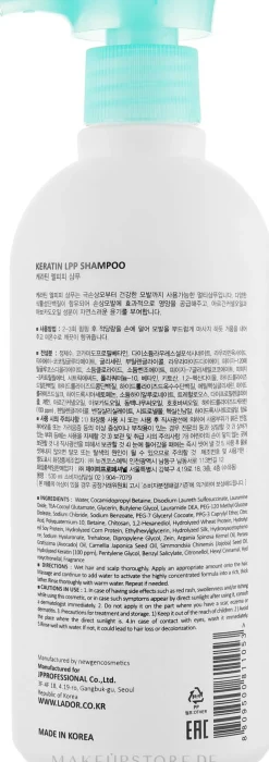 Keratinshampoo ohne Sulfat
