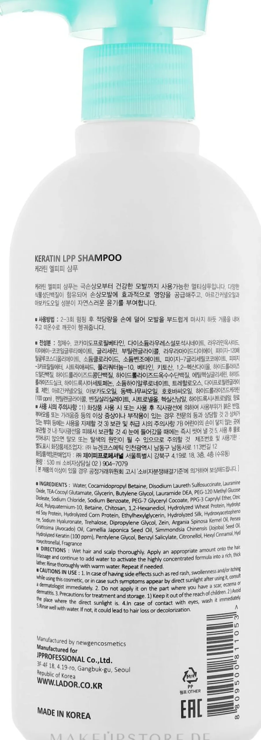 Keratinshampoo ohne Sulfat