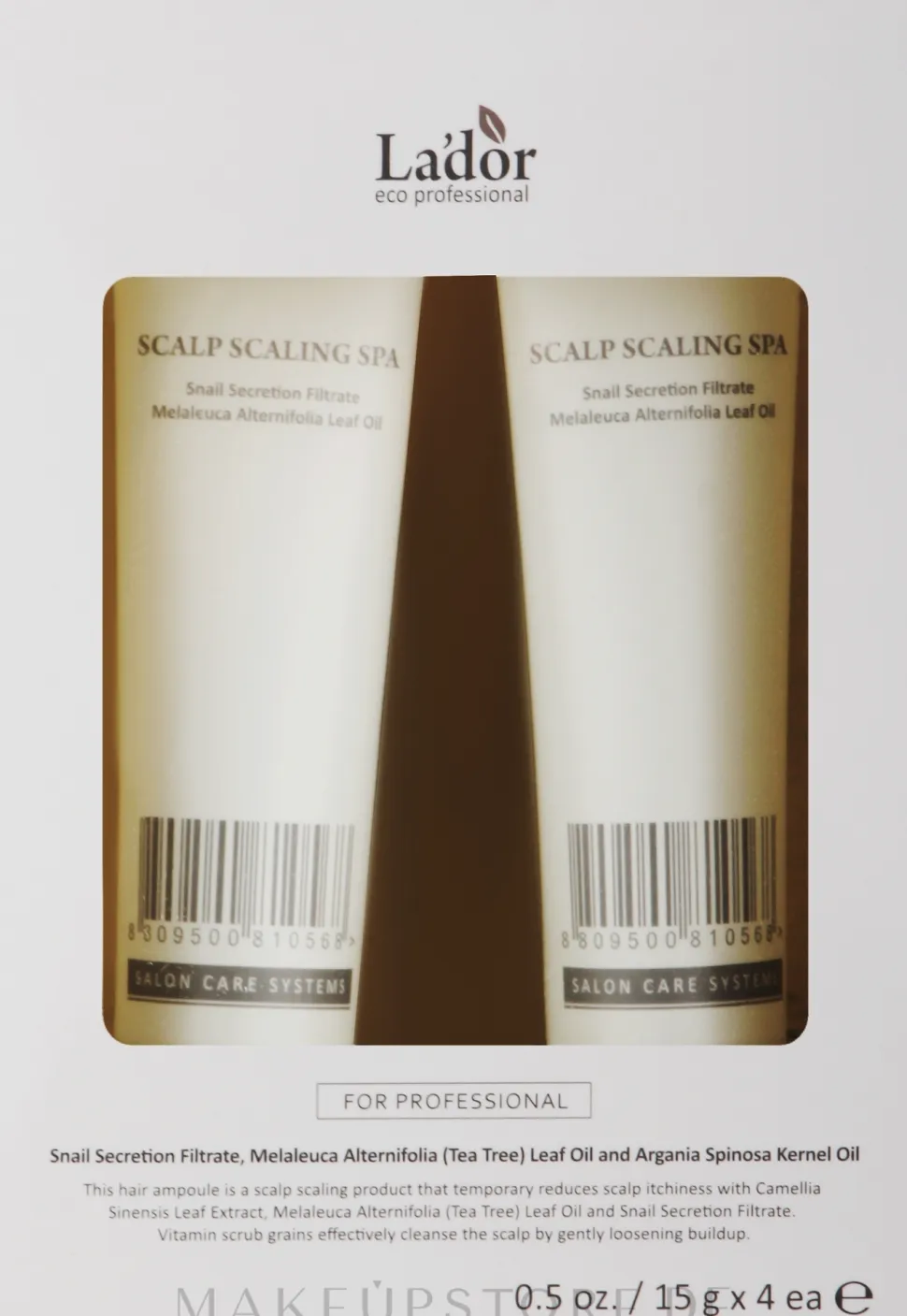 Kühlendes und beruhigendes Peeling-Serum für die Kopfhaut gegen Juckreiz mit Teebaum, Schneckenschleim und Grüntee