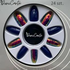 Künstliche Nägel mit Glitzer 41175 blau
