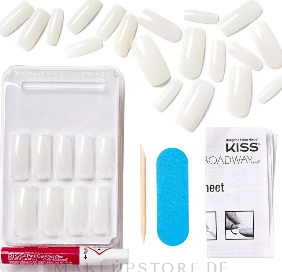 Künstliche Nägel mit Kleber