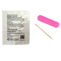 Künstliche Nägel, quadratisch, weiß-schwarz, 24 Stk.