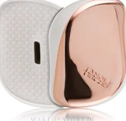 Kompakte Haarbürste rosegold-cremeweiß