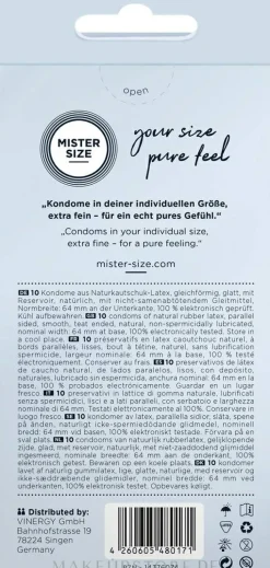 Kondome aus Latex Größe 64 10 St.