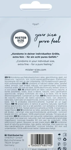 Kondome aus Latex Größe 60 10 St.