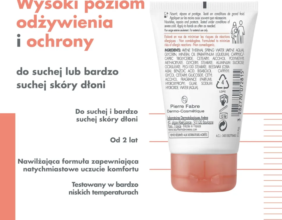 Konzentrierte, feuchtigkeitsspendende und pflegende Handcreme