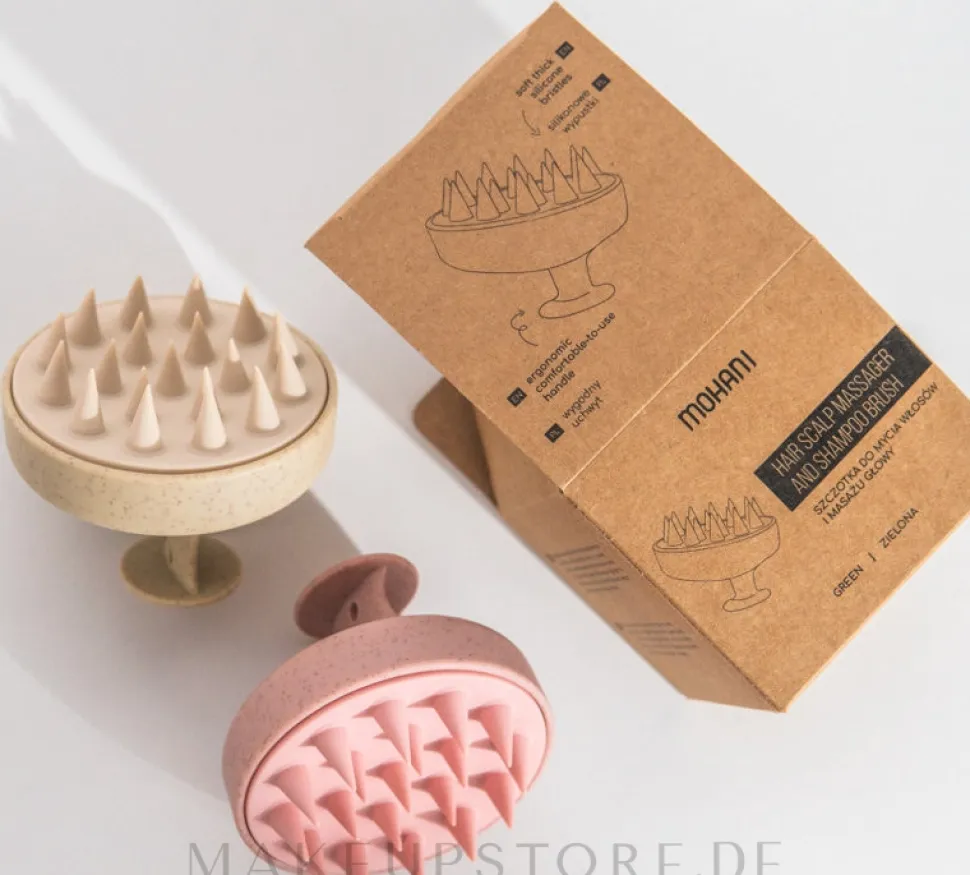 Kopfhaut-Massagebürste beige