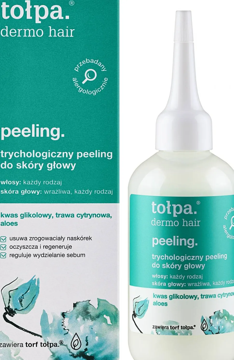 Kopfhautpeeling mit Glykolsäure, Zitronengras und Aloe