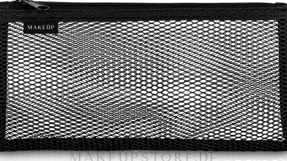 Kosmetiktasche Black mesh schwarz 22x10 cm