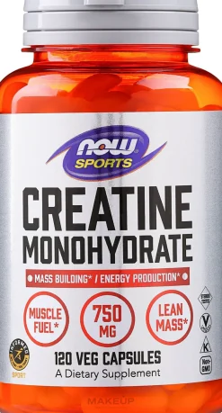 Kreatinmonohydrat, 750 mg, 120 pflanzliche Kapseln