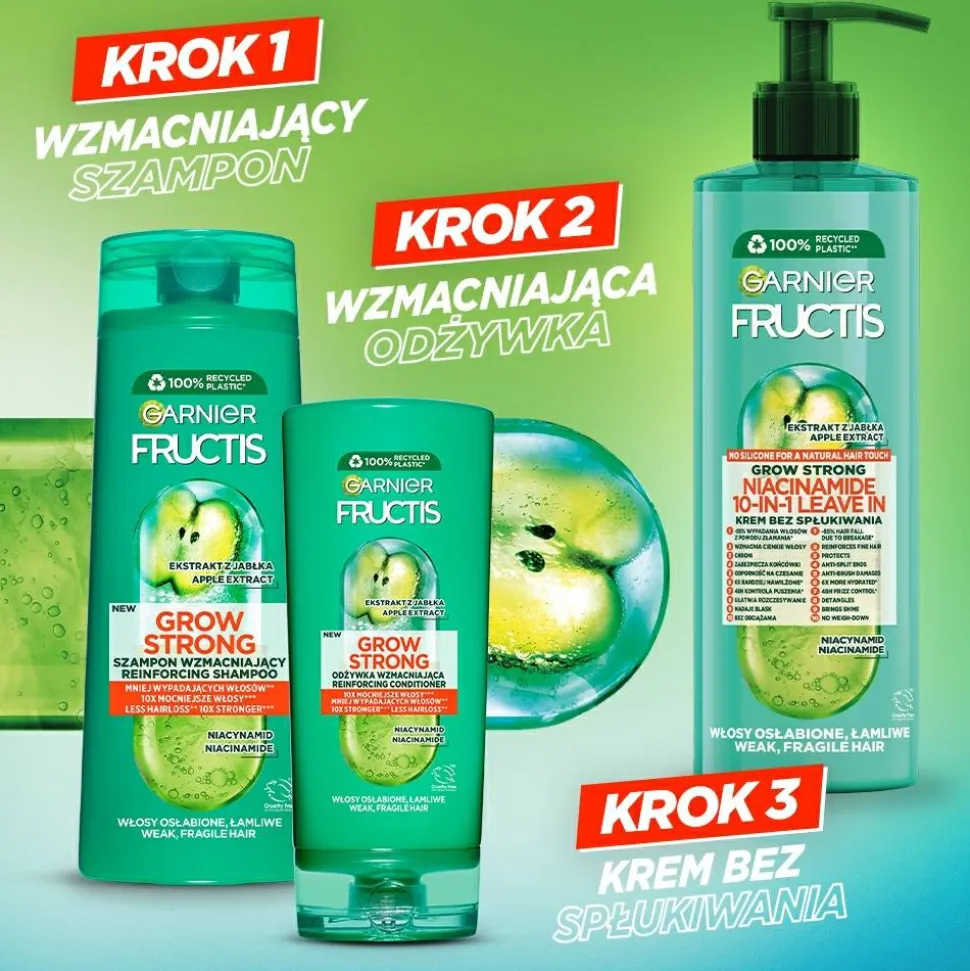 Kräftigendes Shampoo mit Ceramiden und Apfelextrakt