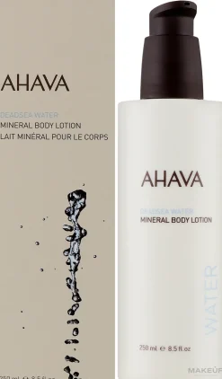 Körperlotion mit nährstoffreichem Wasser aus dem Toten Meer