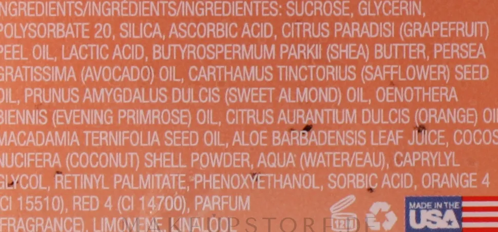 Körperpeeling Vitamin C