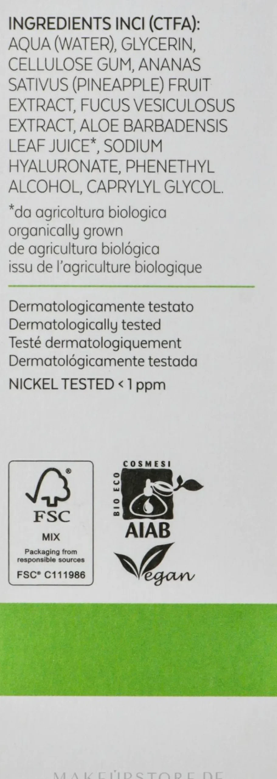 Körperserum Fucus und Ananas 6%