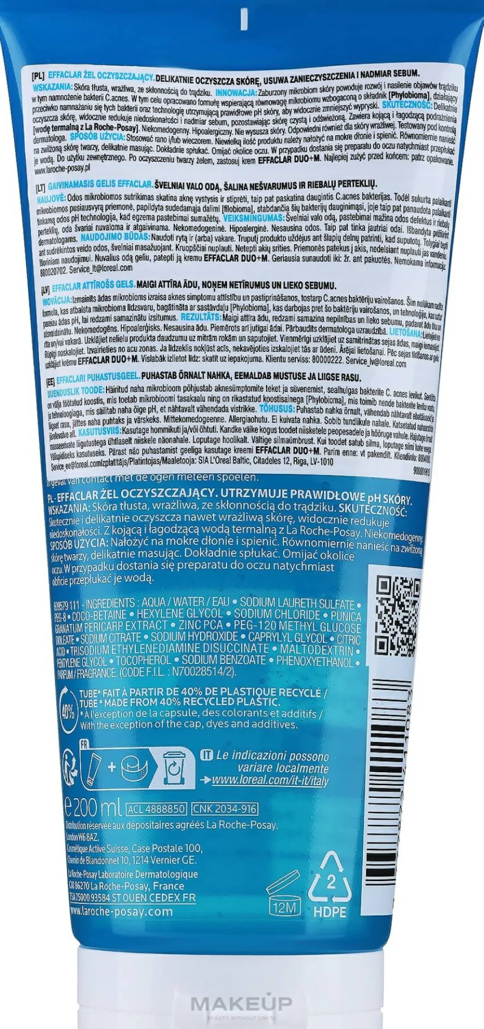 La Roche-Posay Effaclar Gel Moussant Purifiant