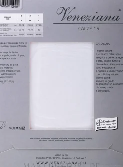 Lange Damenstrümpfe Calze 15 Den bianco