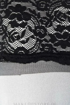 Lange Damenstrümpfe mit Spitzenband Ar Beautiful 20 Den nero