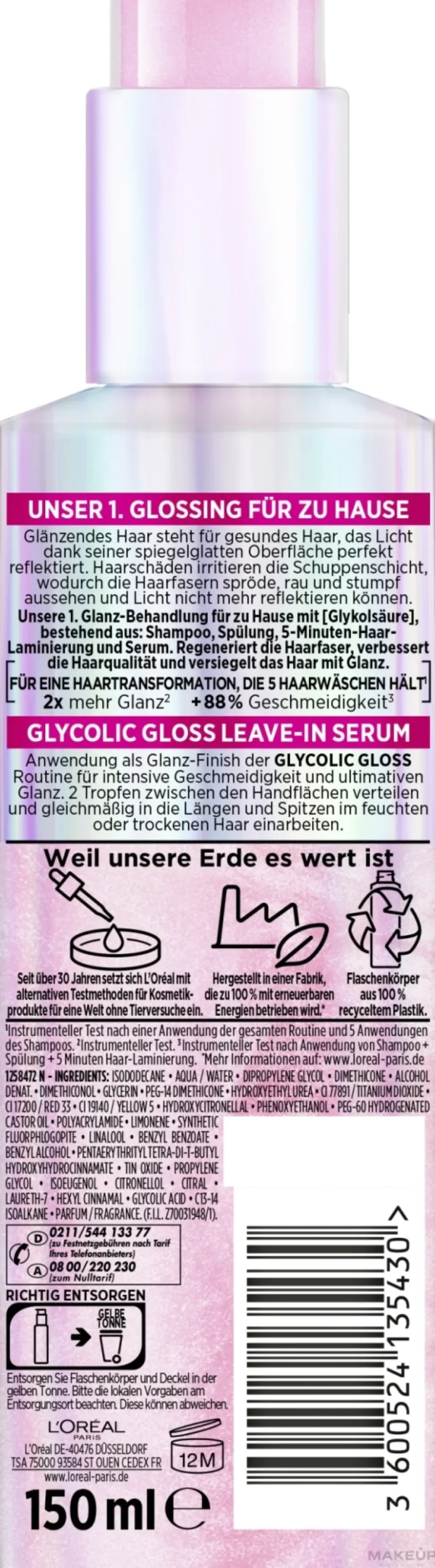 Leave-in-Haarglanzserum