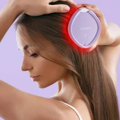 LED-Haarbürste, lila