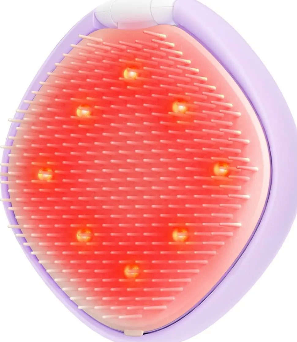 LED-Haarbürste, lila