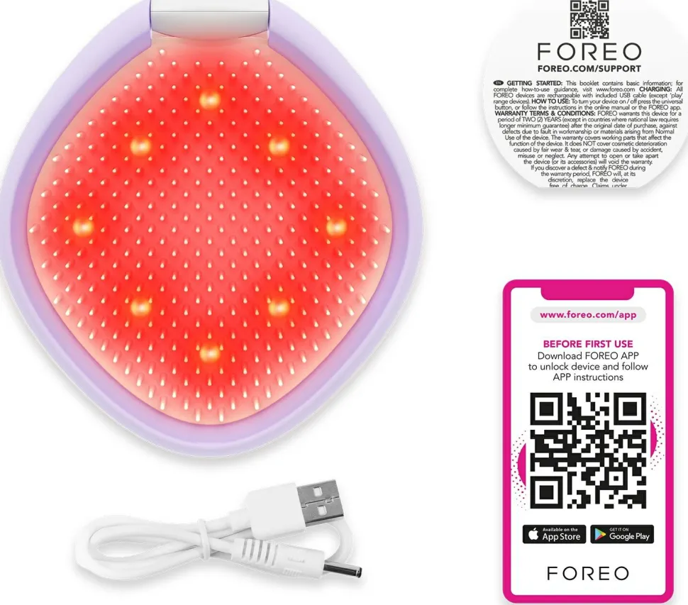 LED-Haarbürste, lila