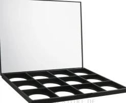 Leere Lidschattenpalette, mattschwarz
