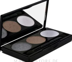 Leere Lidschattenpalette dreifach