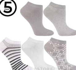 Leichte Damen-Baumwollsocken 5 Paare