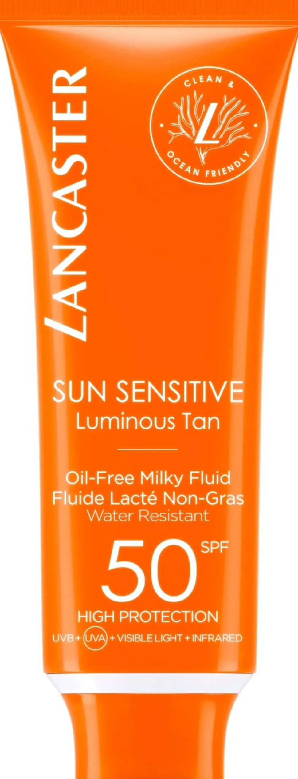 Ölfreies Sonnenschutz-Fluid für das Gesicht SPF50