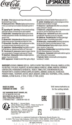 Lippenbalsam Coca-Cola Kirsche Flasche