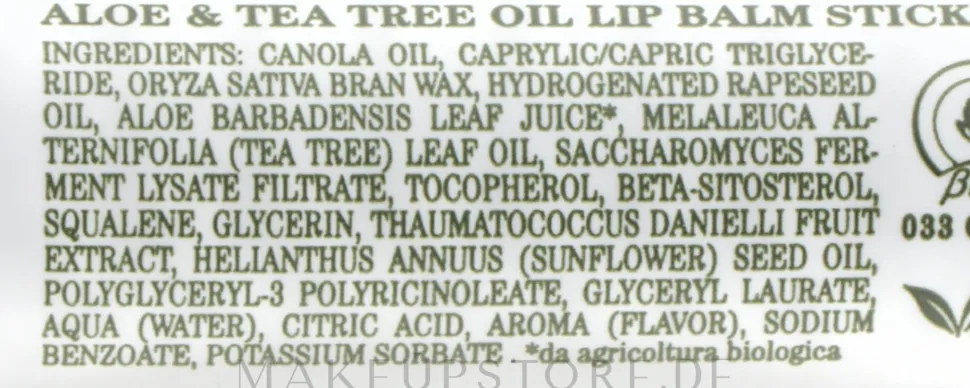Lippenbalsam mit Aloe und Teebaum