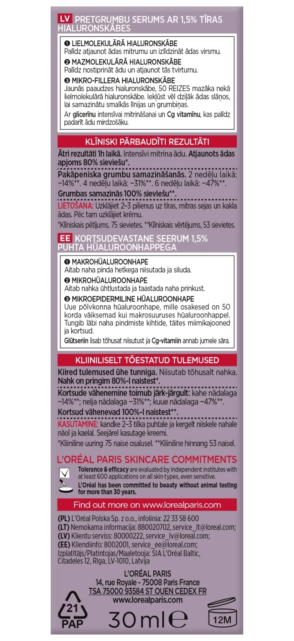 L’Oreal Paris Revitalift Filler