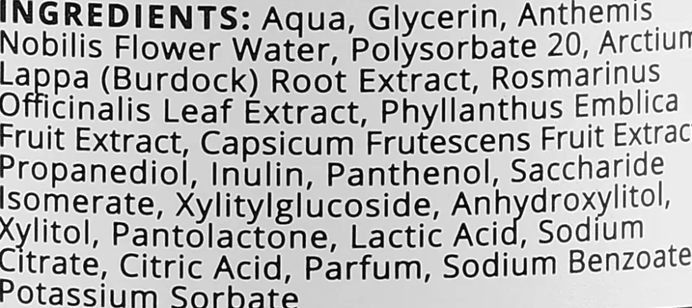 Lotion zur Stimulierung des Haarwachstums Klette und Capsaicin