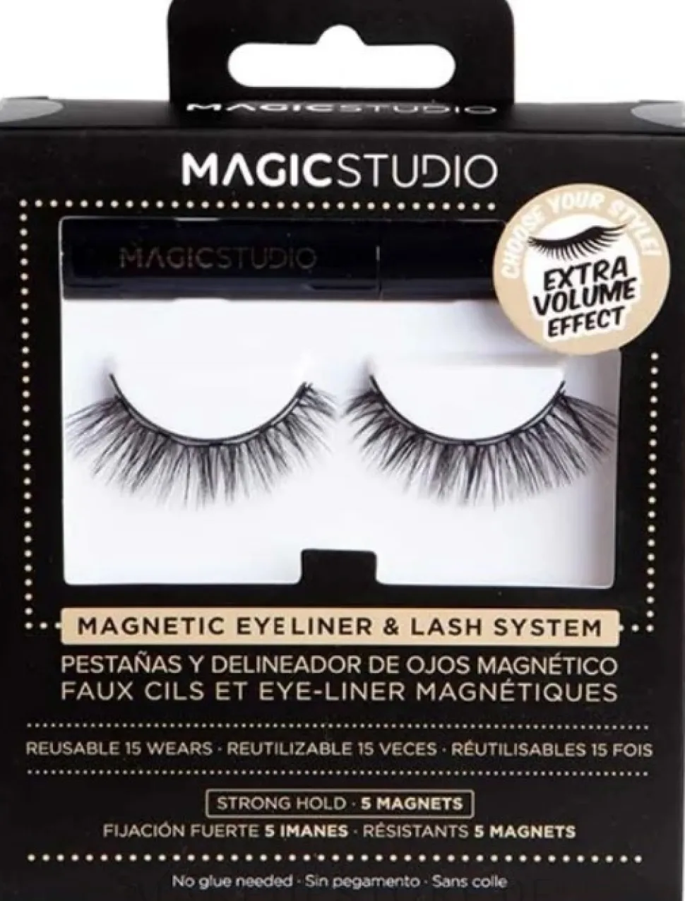 Magic Studio Magnetic Eyelashes + Eyeliner Extra Volume Effect
