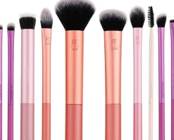 Make-up Pinselset mit Kosmetiktasche, 10 Stück