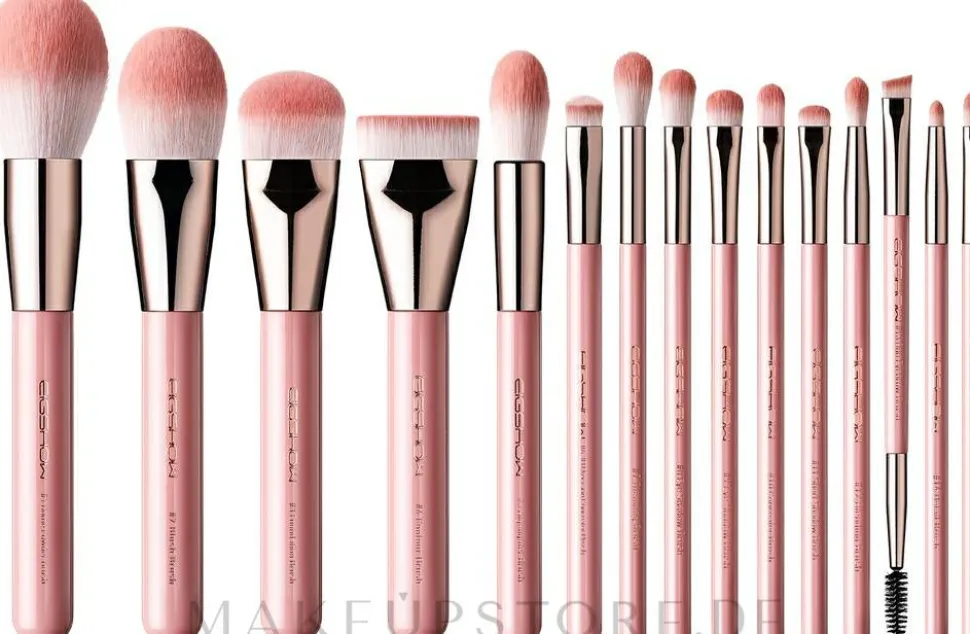 Make-up Pinselset rosa 15 St.