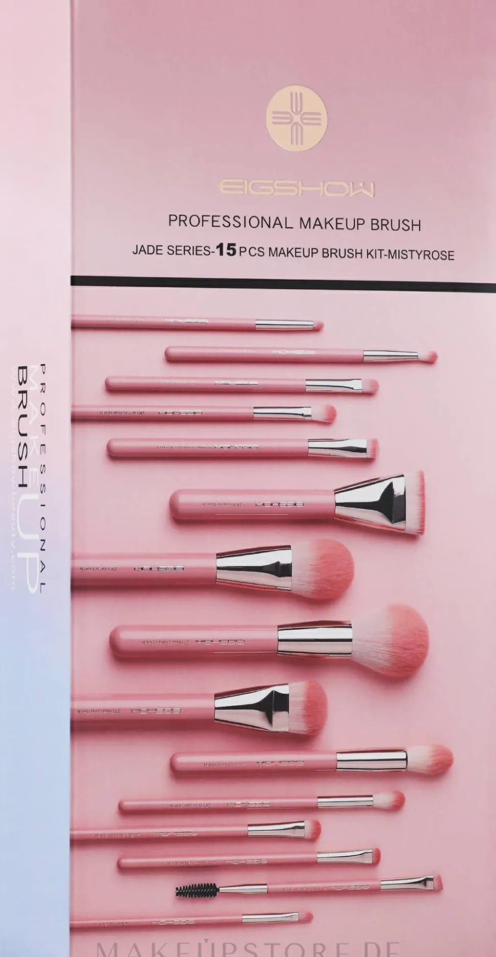 Make-up Pinselset rosa 15 St.