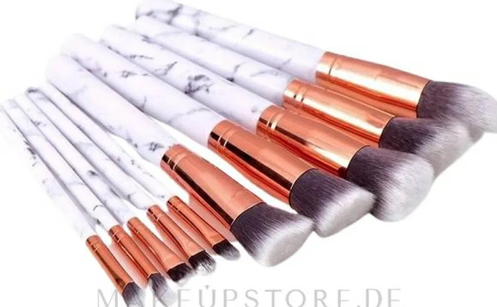 Make-up Pinselset weiß 10 St.
