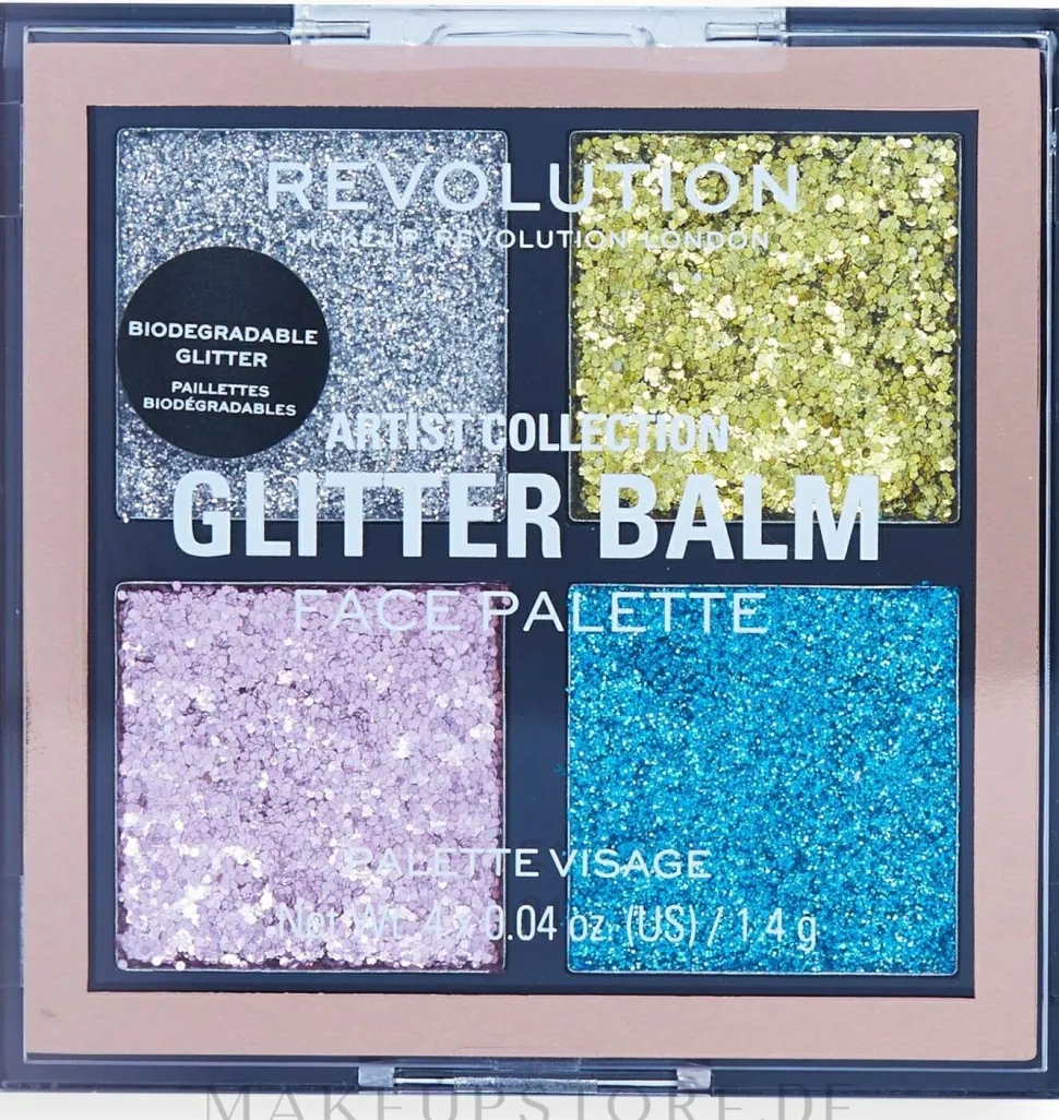 Makeup Revolution Artist Collection Glitter Balm Face Palette