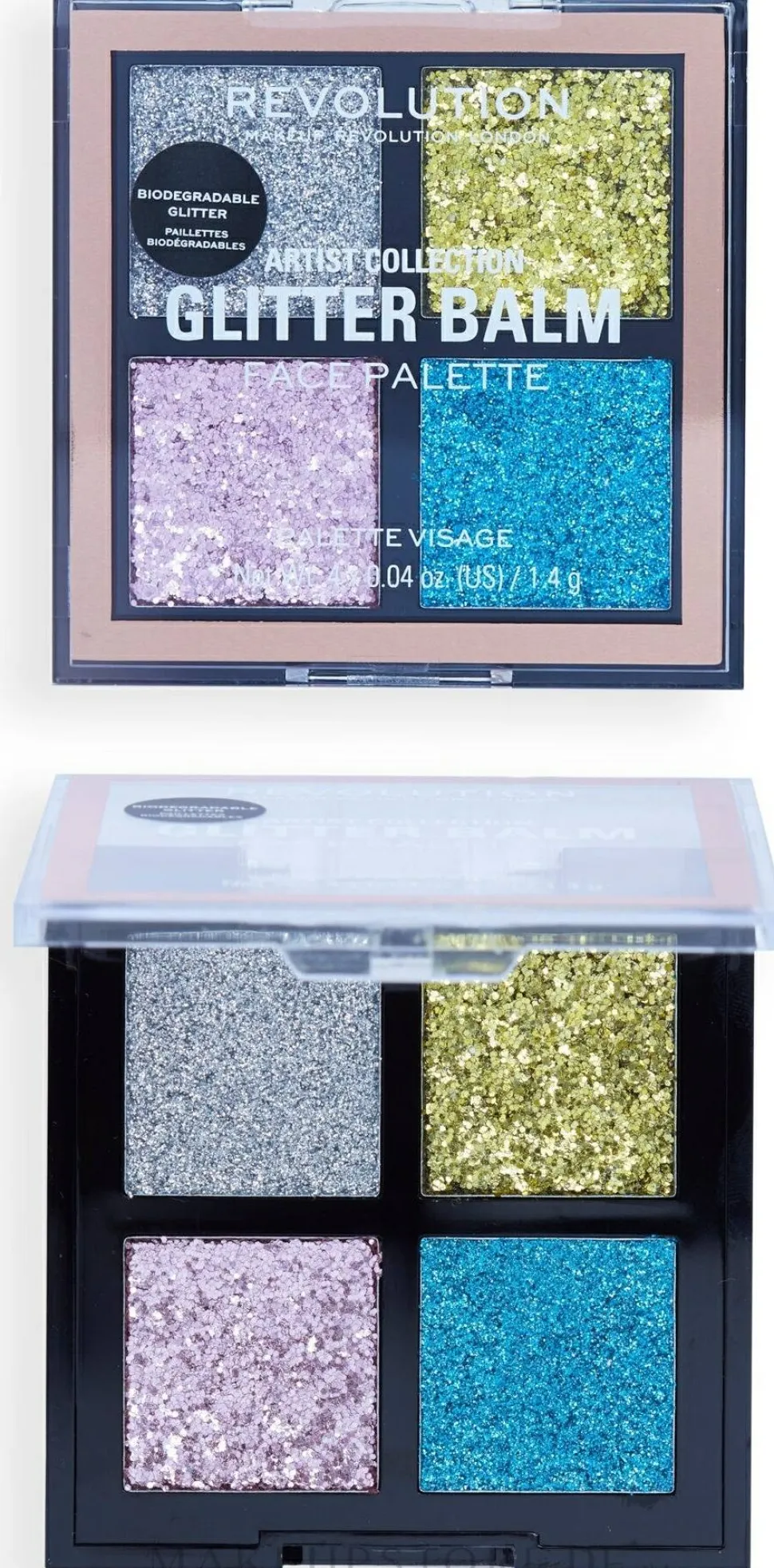 Makeup Revolution Artist Collection Glitter Balm Face Palette