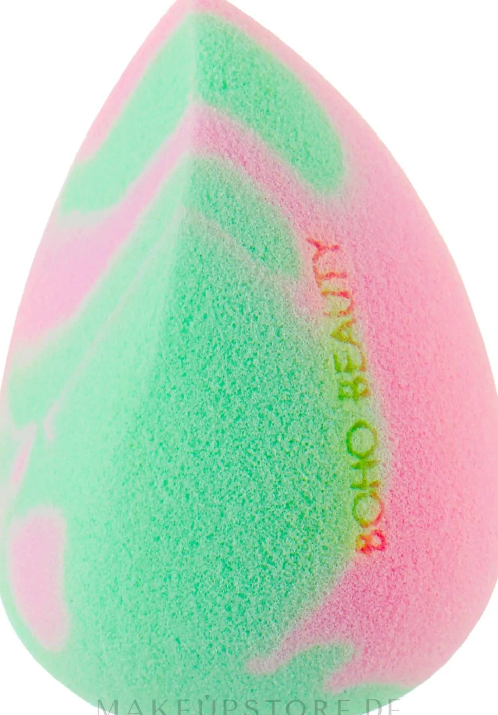 Make-up Schwamm abgeschrägt mittel rosa mit Minze