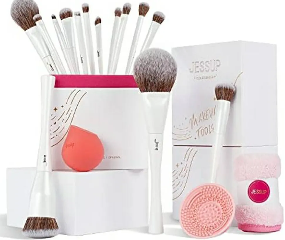 Make-up-Pinselset, 17 Teile