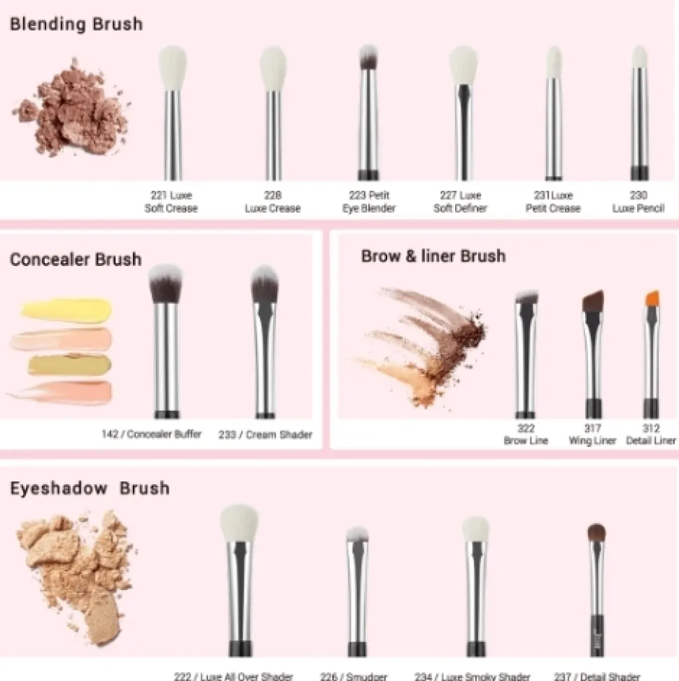 Make-up-Pinselset, T177, 15 Stk.