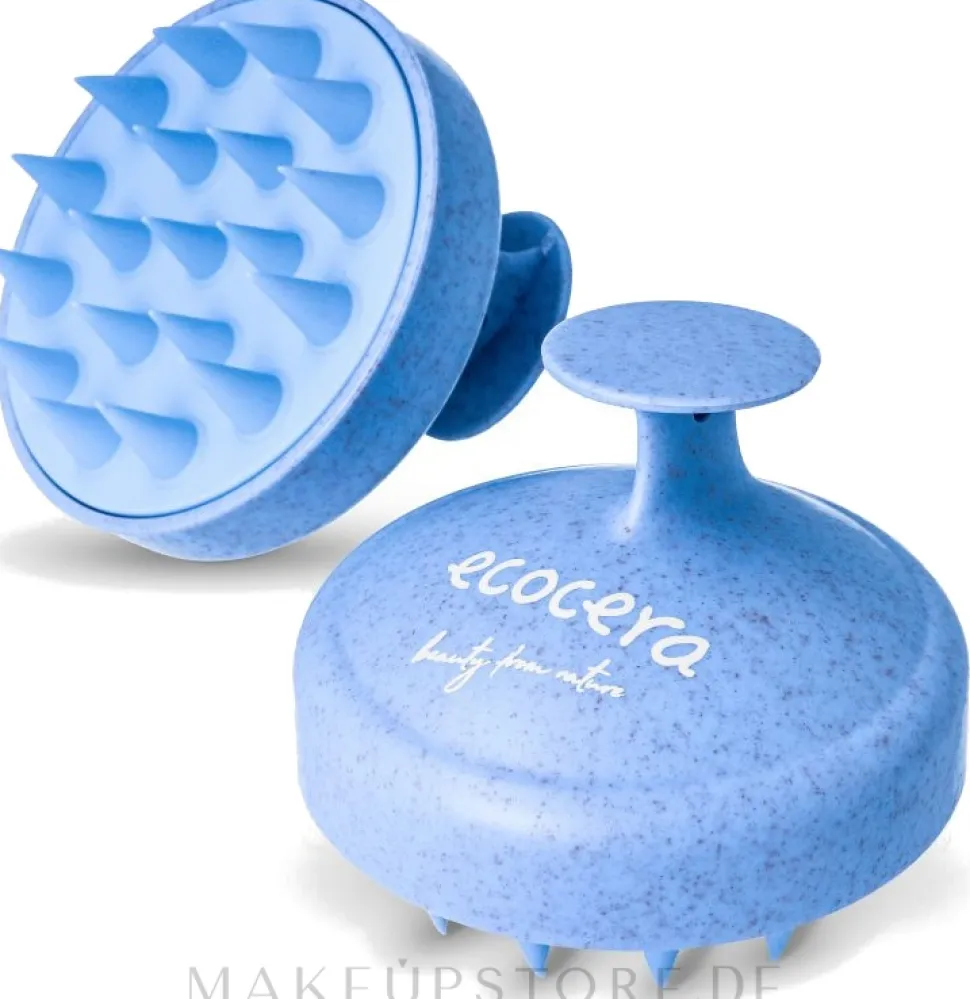 Massage-Bürste für die Kopfhaut blau