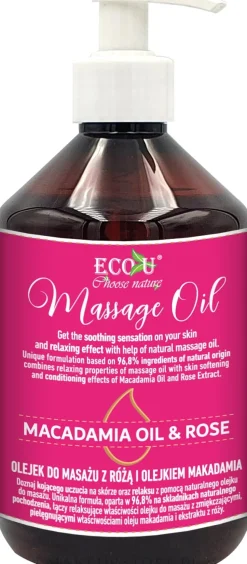 Massageöl mit Macadamia- und Rosenöl