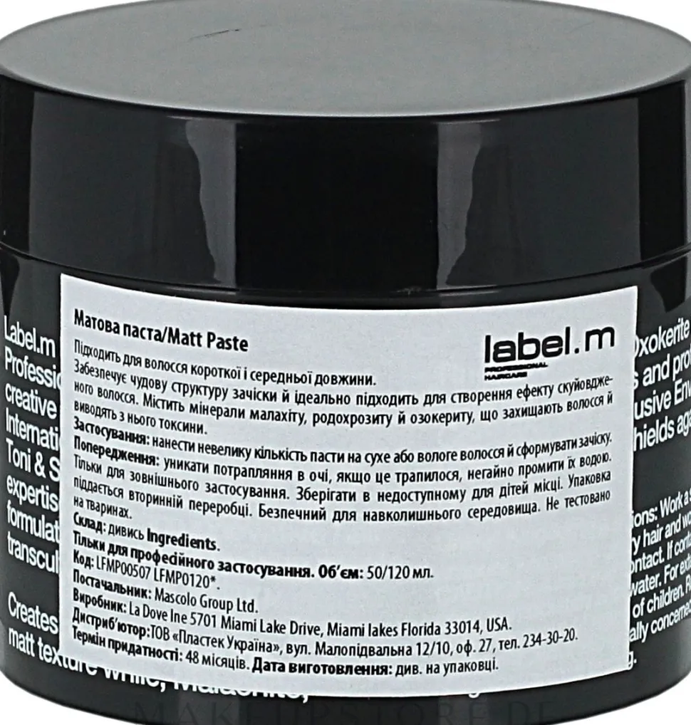 Matte Haarpaste