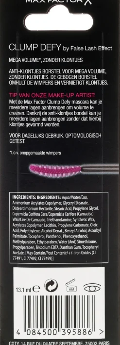 Max Factor False Lash Effect Clump Defy Mascara