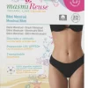 Menstruationsbadehose, schwarz