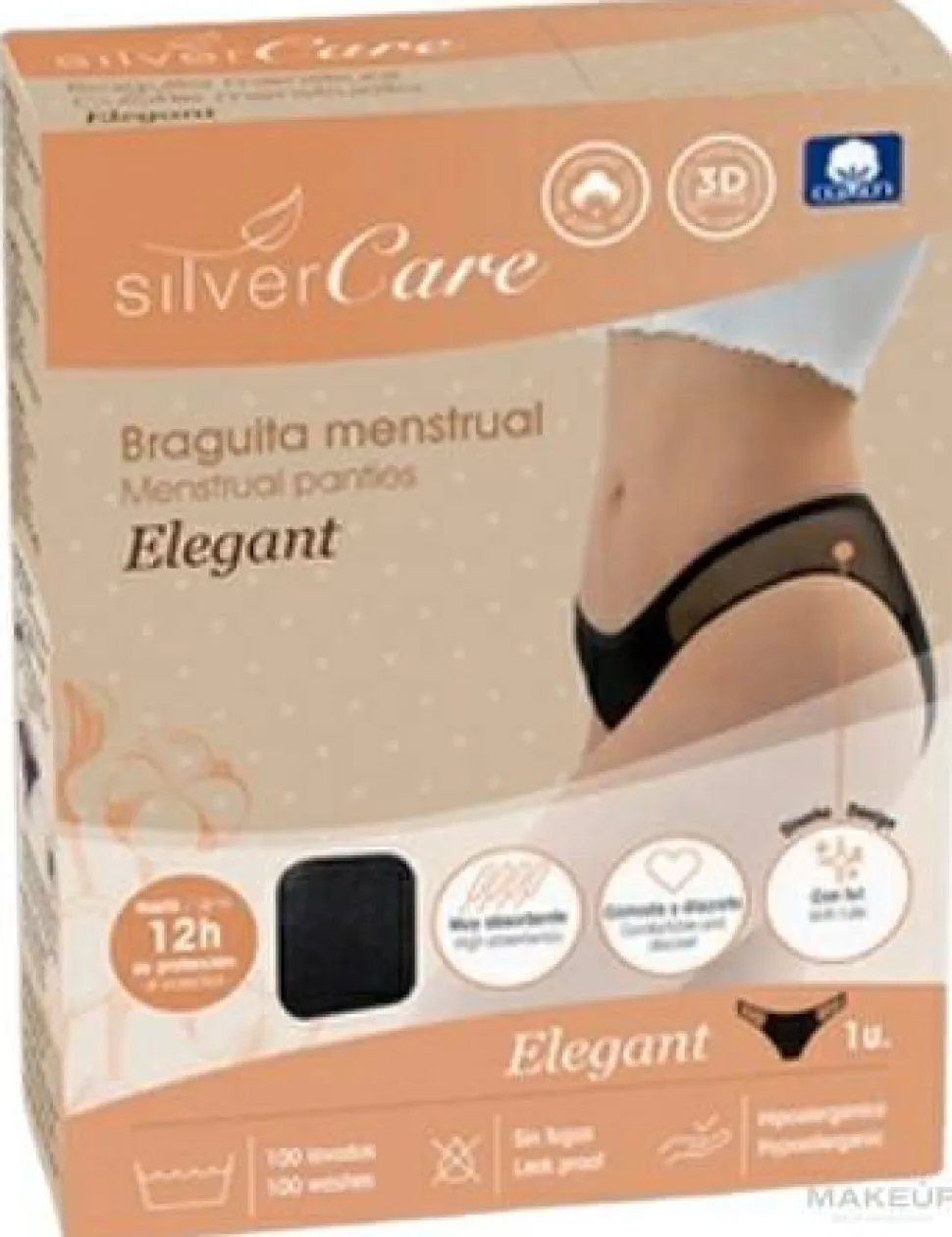 Menstruationshöschen Silver Care. Elegant